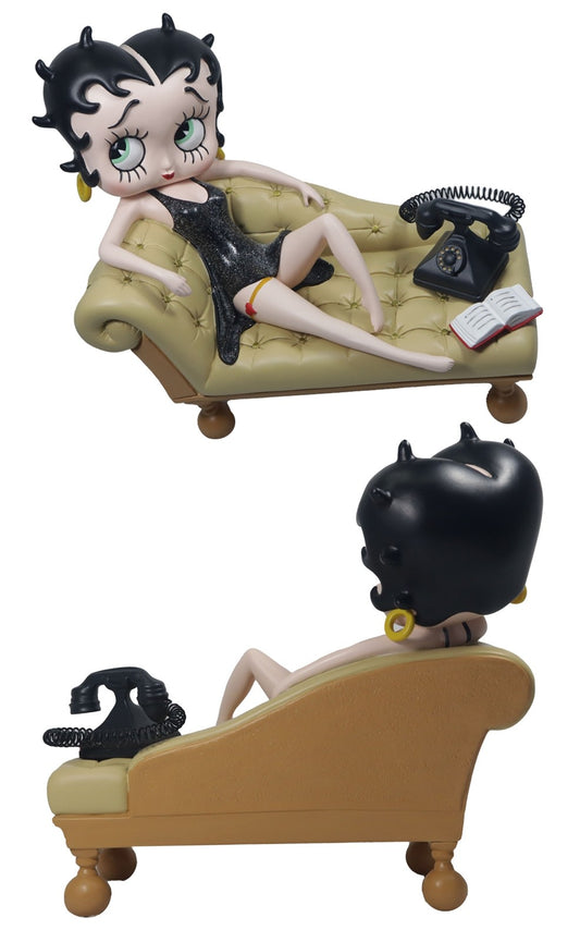 Betty Boop Figurine | Cream Chaise Longue