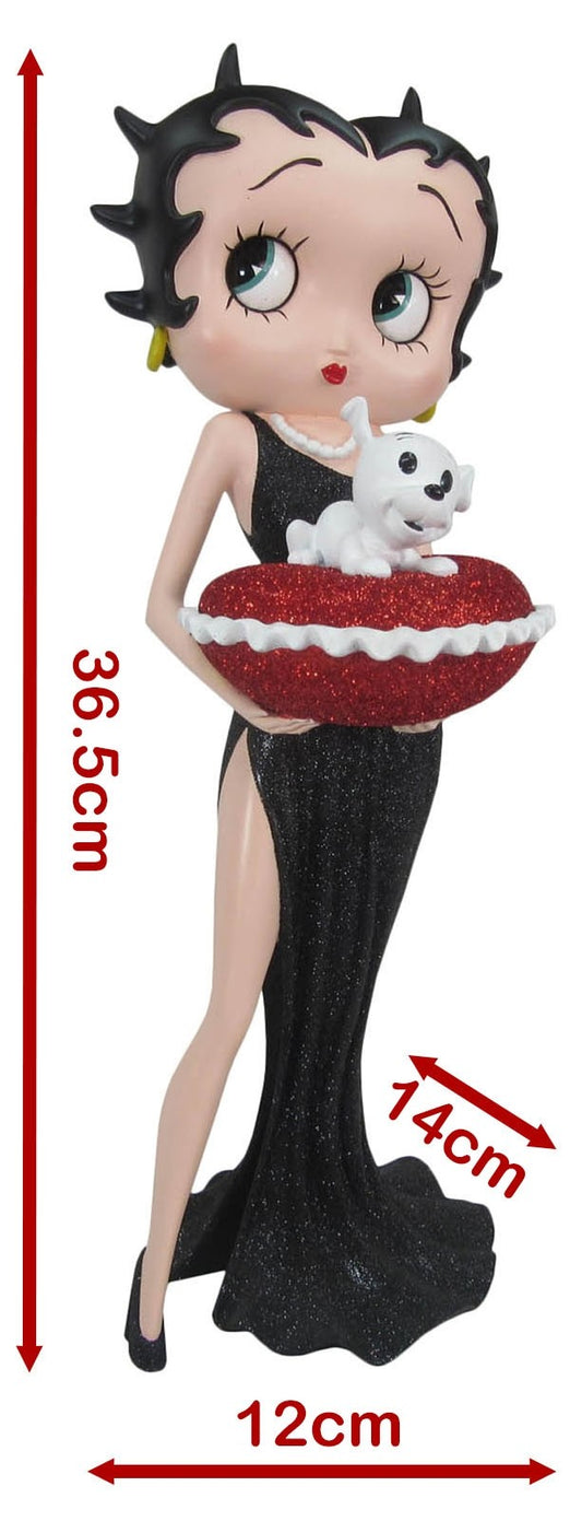 Betty Boop Figurine | Black Dress Pillow Box