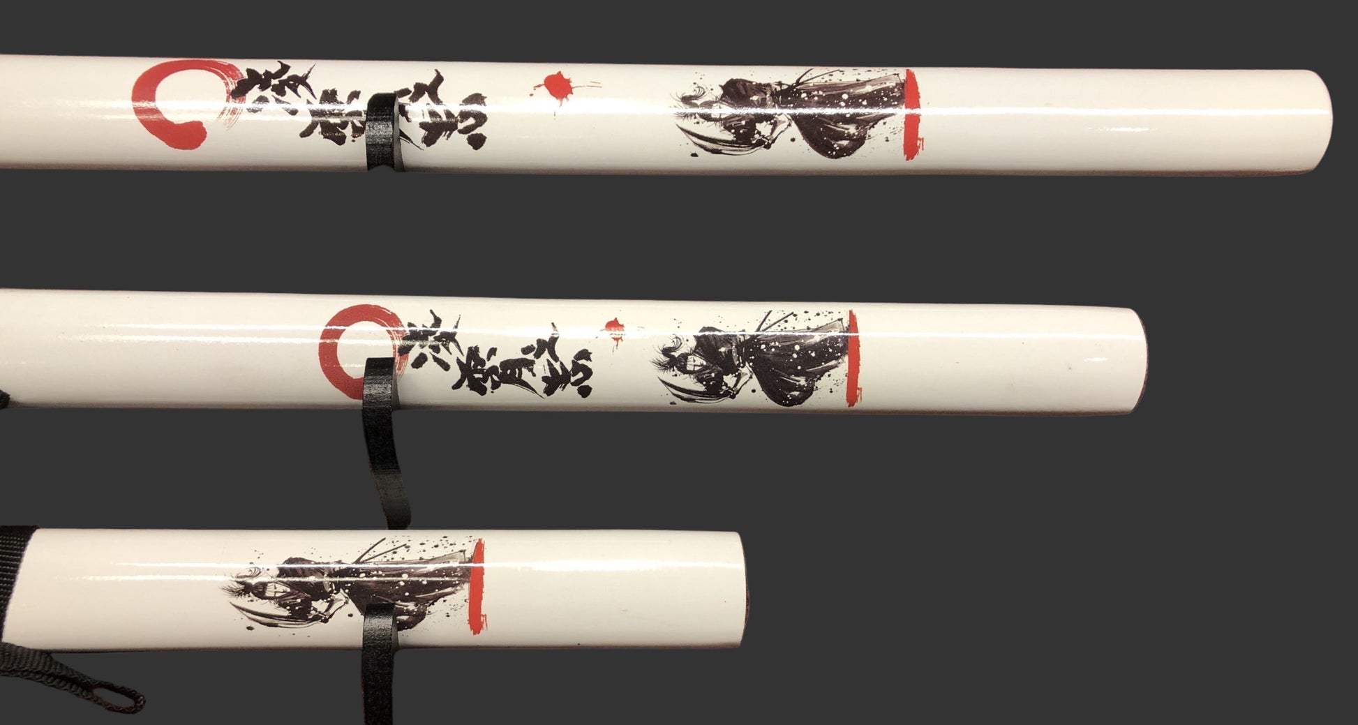 White & Black Samurai Sword Set