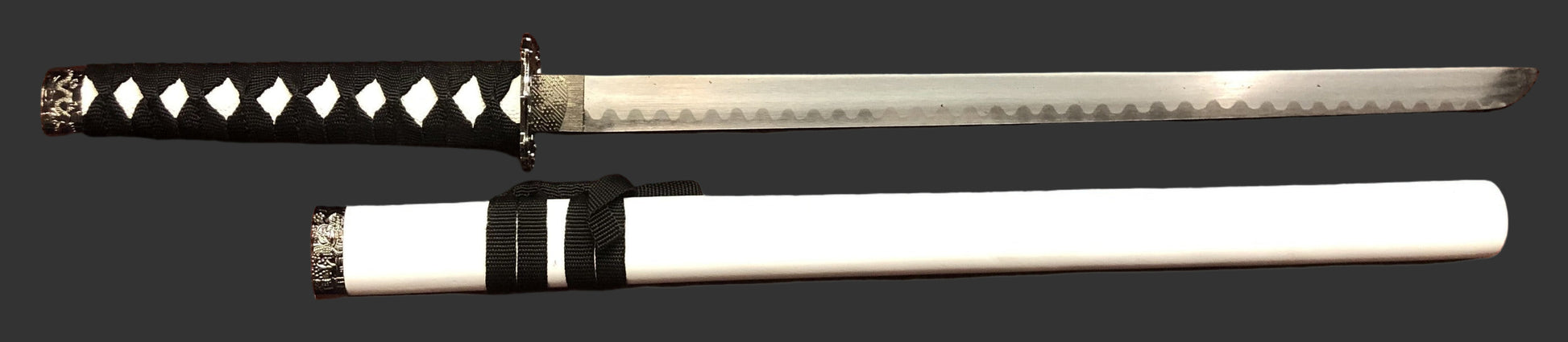 White & Black Samurai Sword Set