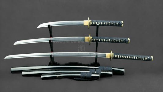 Righteous Dragon | Minamoto | 1095 Clay Tempered | Samurai | Sword Set