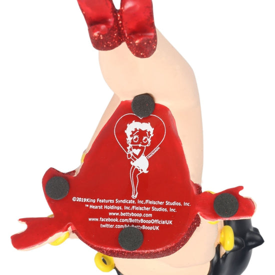 Betty Boop Figurine | Red Glitter Shelf Sitter