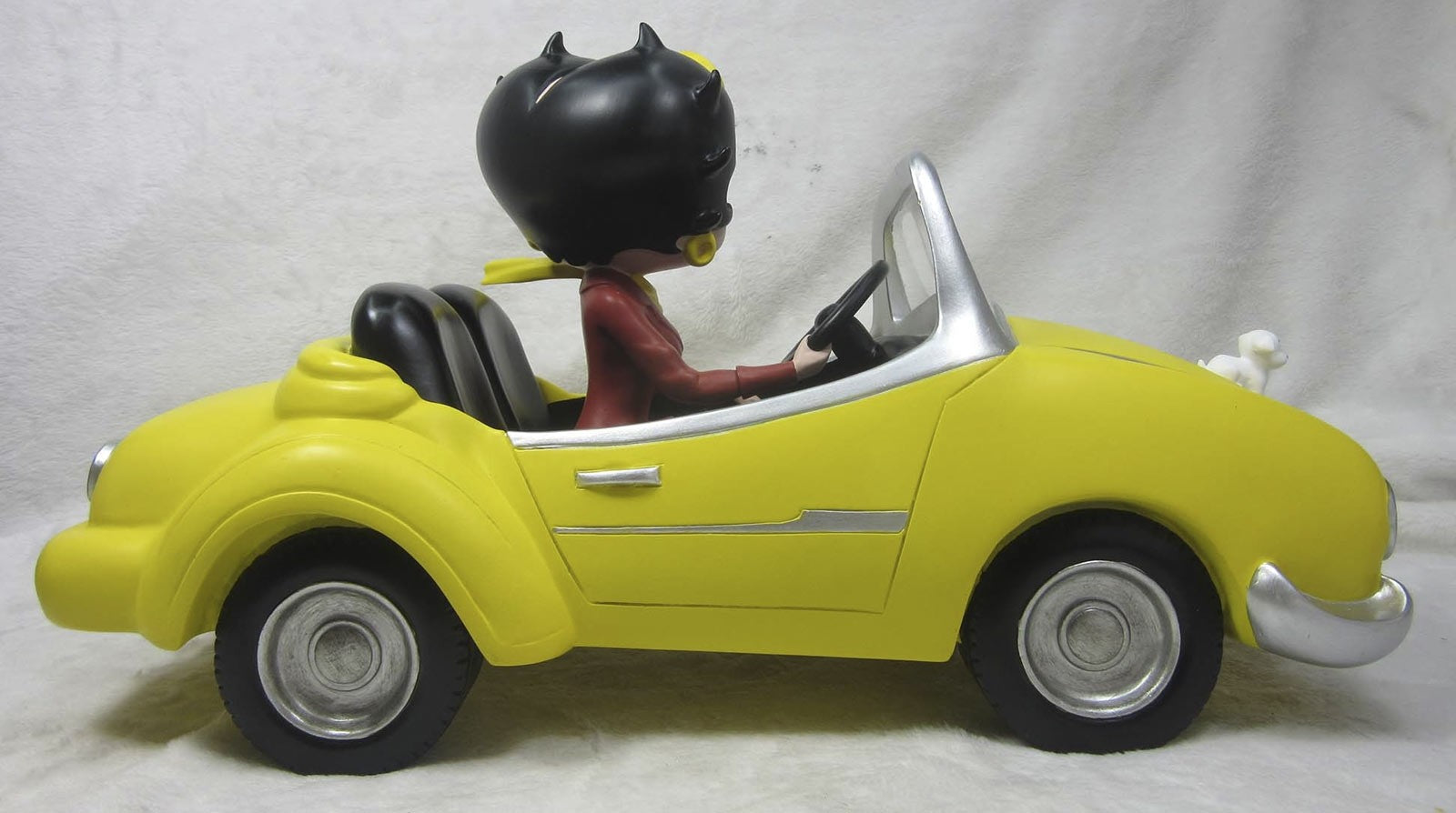 Betty Boop Figurine | Yellow Sports Car