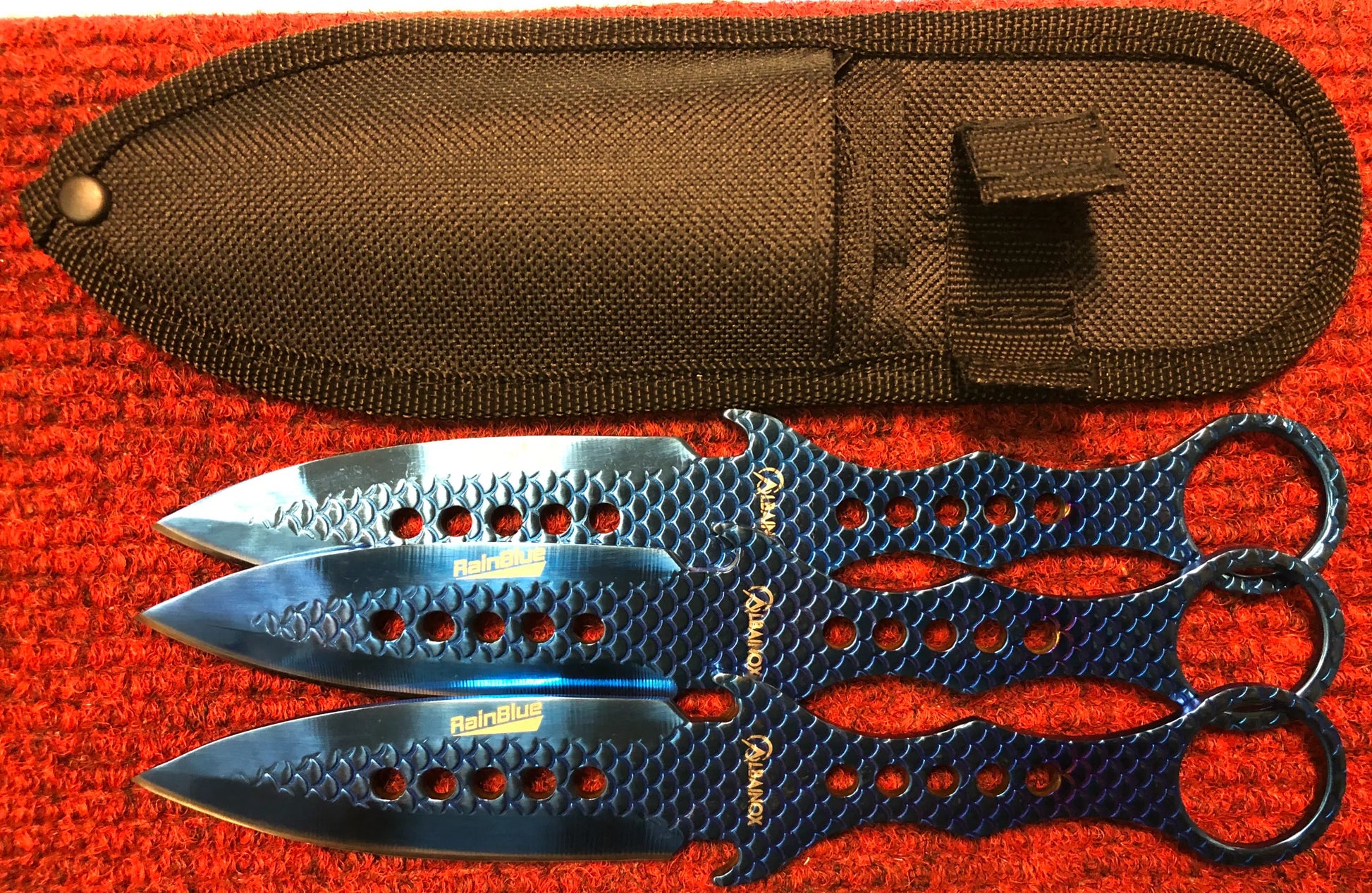 Rain-Blue Ring Throwers