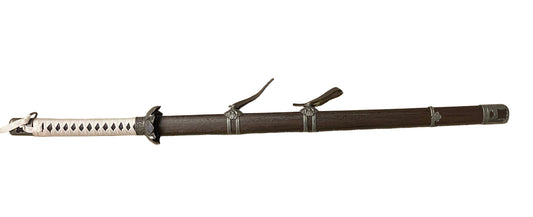 Sword with sheath on a white background