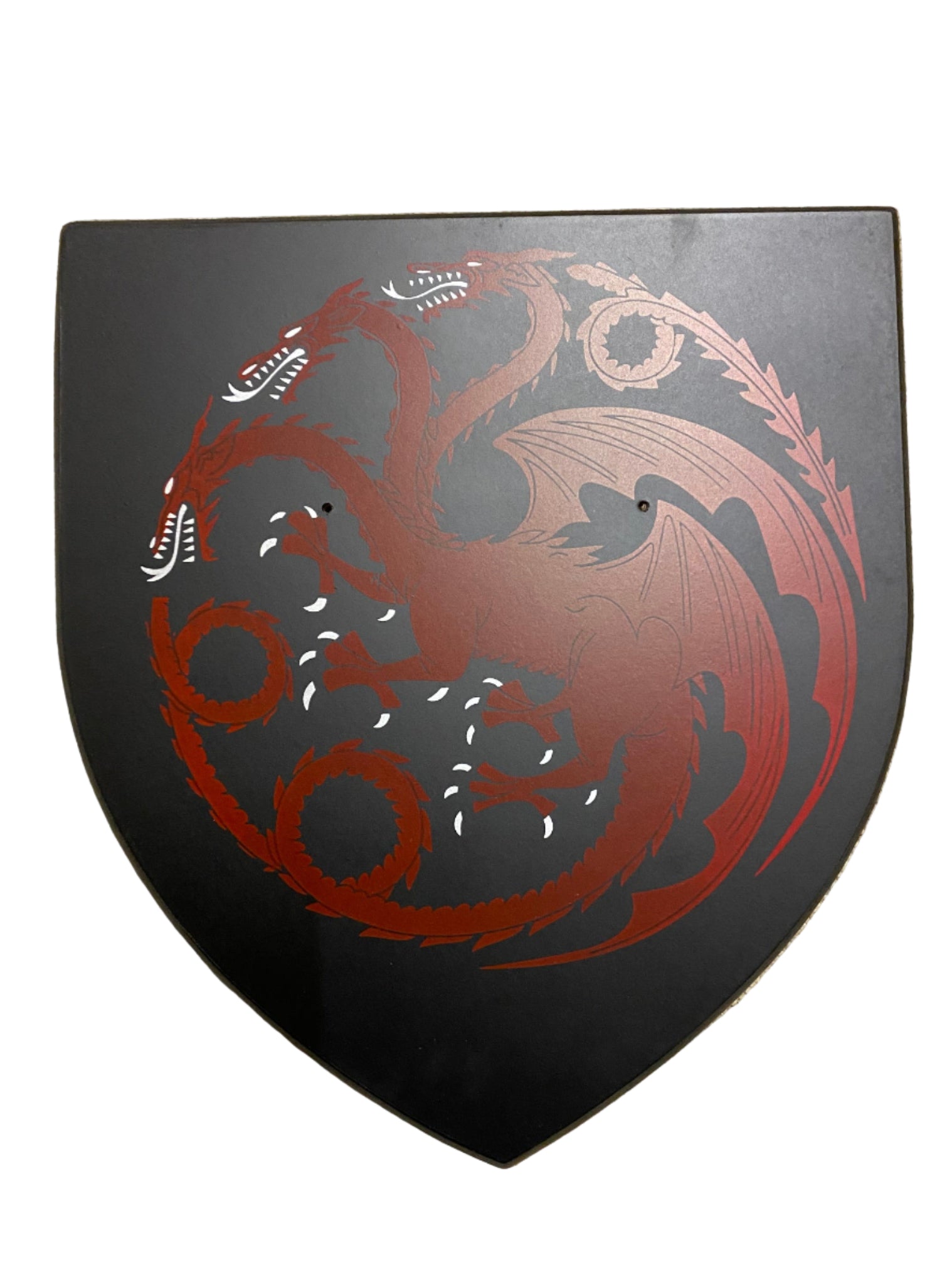 Decorative item with red dragon design