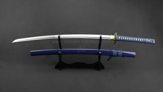Warriors Rage Blue Minamoto 1060 Clay Tempered Katana