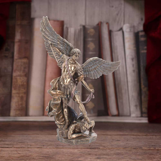 Michael Stands on Satan Head | Archangel | Bronze Range