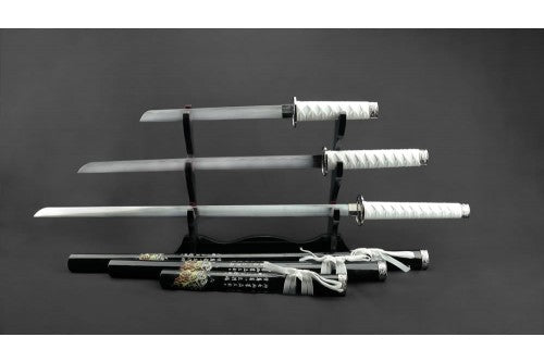 Black & White Dragon Samurai Sword Set (AW519)