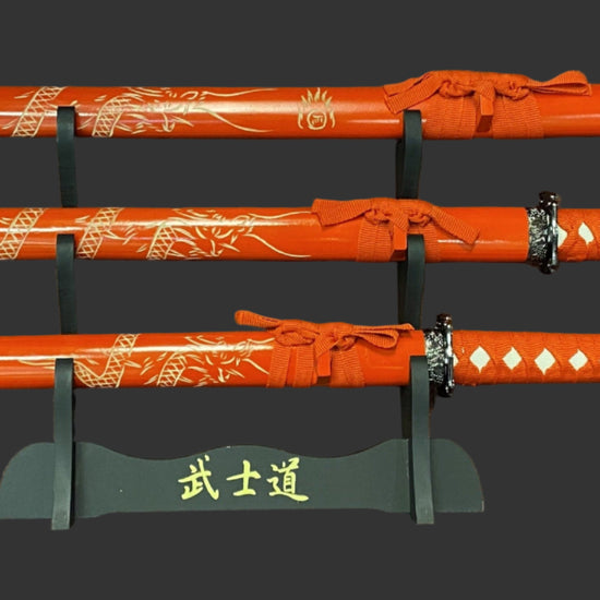 Dragon Red (Straight) Samurai Set
