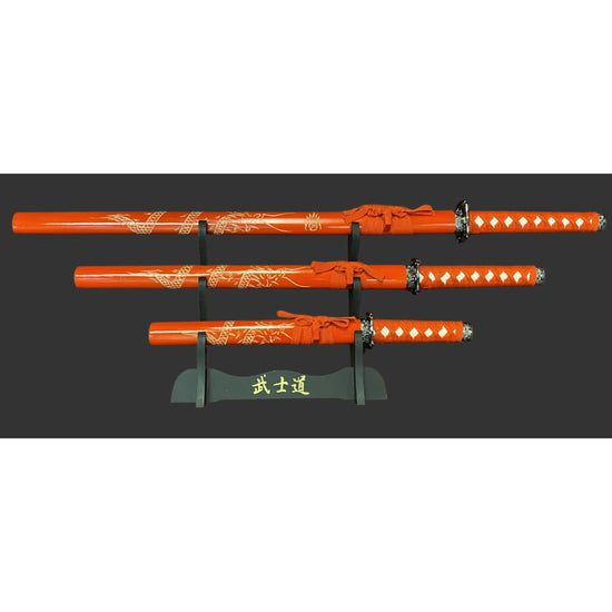 Dragon Red (Straight) Samurai Set