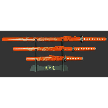 Dragon Red (Straight) Samurai Set