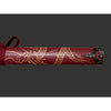 Red sword with gold patterns on a gray background