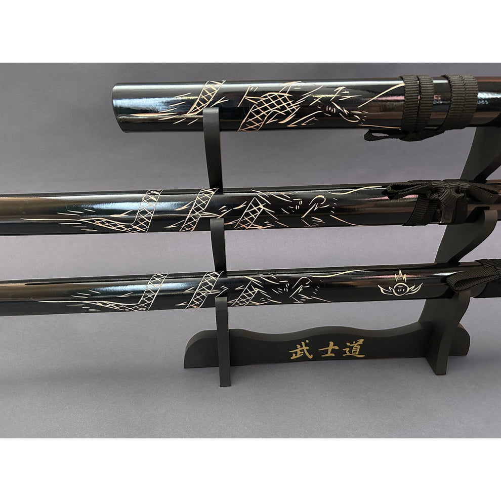 Dragon Black (Straight) Samurai Set