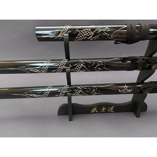 Dragon Black (Straight) Samurai Set
