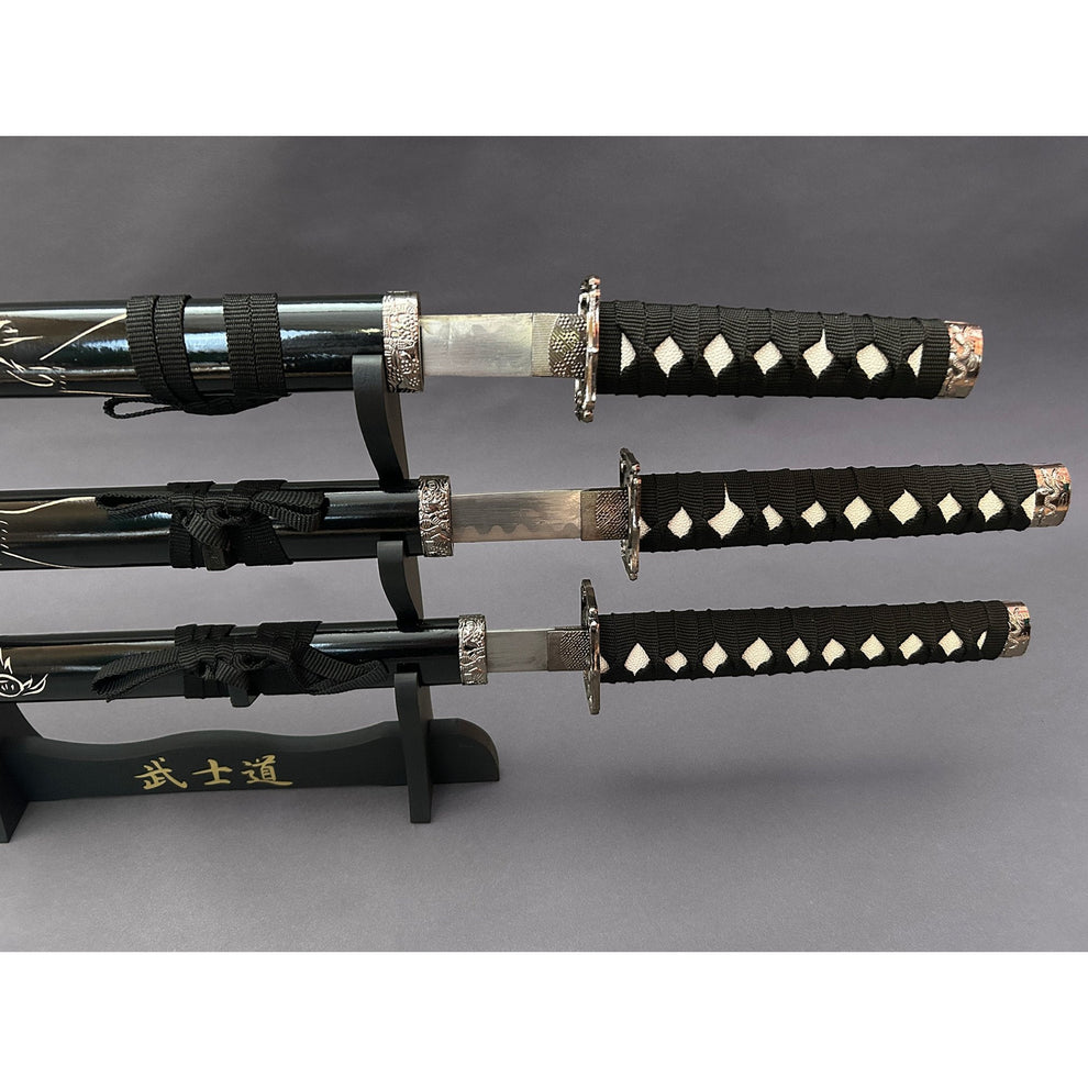 Dragon Black (Straight) Samurai Set