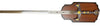 Decorative sword with a wooden sheath on a white background