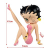 Betty Boop Pink Glitter Leg Up Figurine