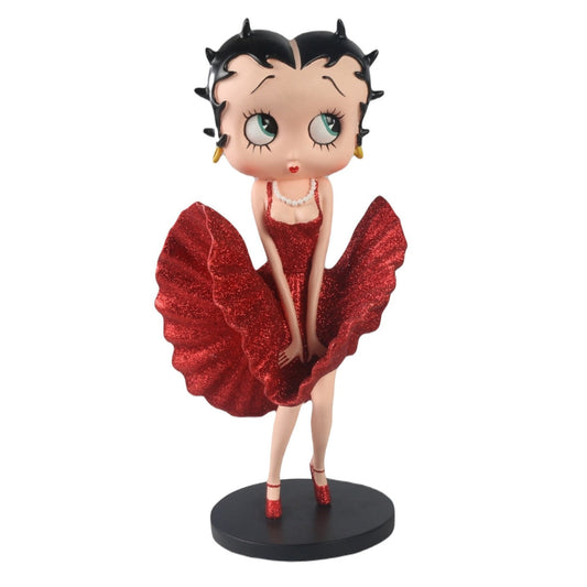 Betty Boop Red Glitter Cool Breeze Figurine