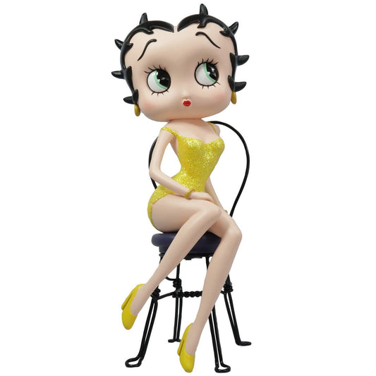 Betty Boop Yellow Glitter Chair Figurine
