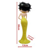 Betty Boop Yellow Glitter Holding Flowers Figurine