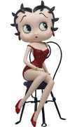 Betty Boop Chair Red Glitter Dress Figurine