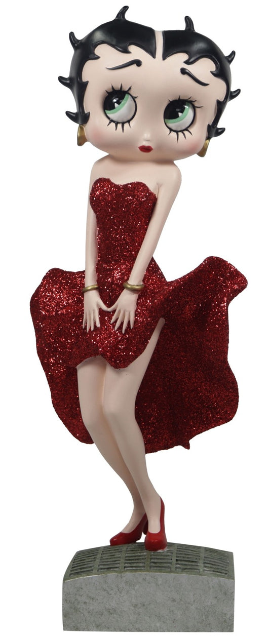 Betty Boop Figurine | Posing Red Glitter Dress NEW 2025 | Pre-Order