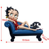 Betty Boop On Blue Chaise Lounge Figurine