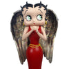 Betty Angel in Red Robe with Antique Gold Wings Figurine