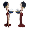 Betty Boop With Blue Glitter Pillow Box (Red Dress) Figurine