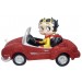 Betty Boop In Motor Car - Red Glitter Figurine