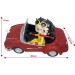 Betty Boop In Motor Car - Red Glitter Figurine