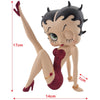 Betty Boop Posing Red Glitter Dress Figurine