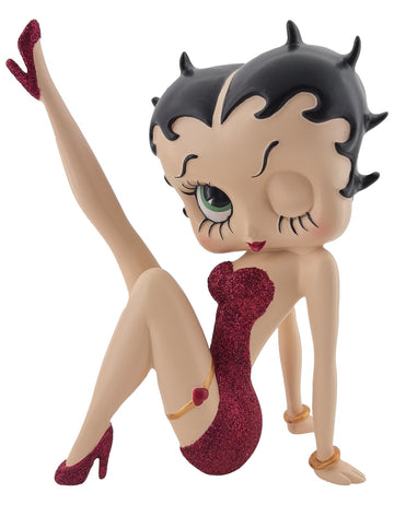 Betty Boop Figurine | Posing Black Glitter Dress NEW 2025