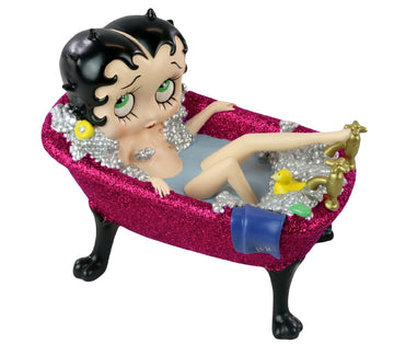Betty Boop Figurine | Purple Glitter Tub