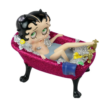 Betty Boop Purple Glitter Tub Figurine