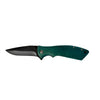 Green Pakkawood Handle Lock Knife
