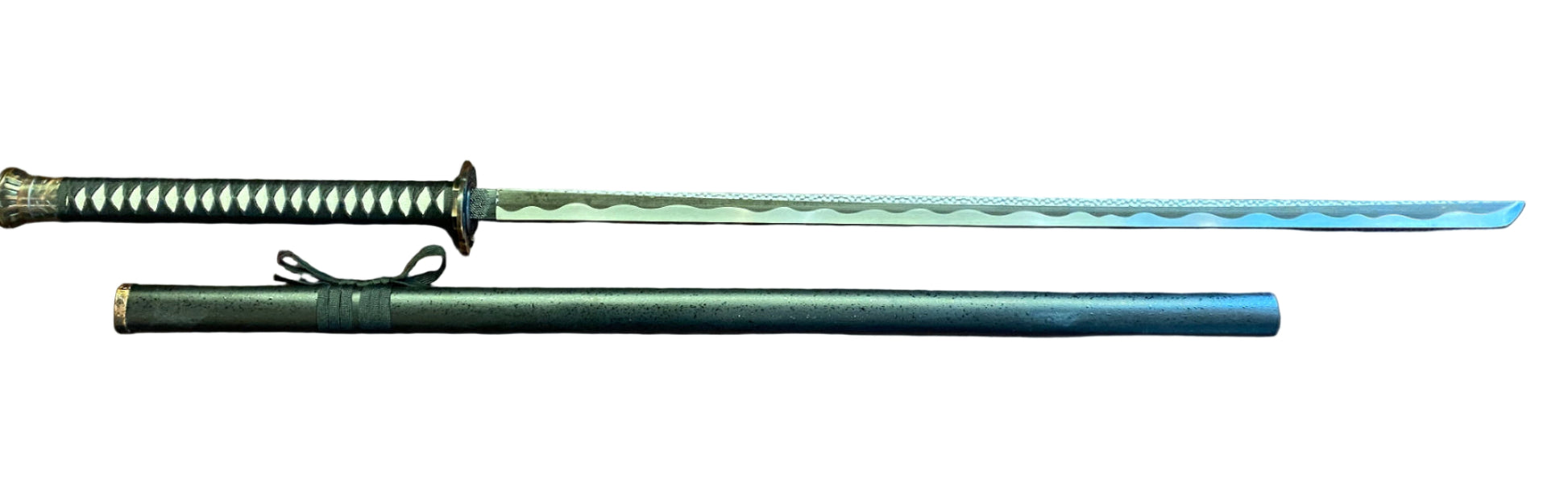 Sword with a sheath on a white background