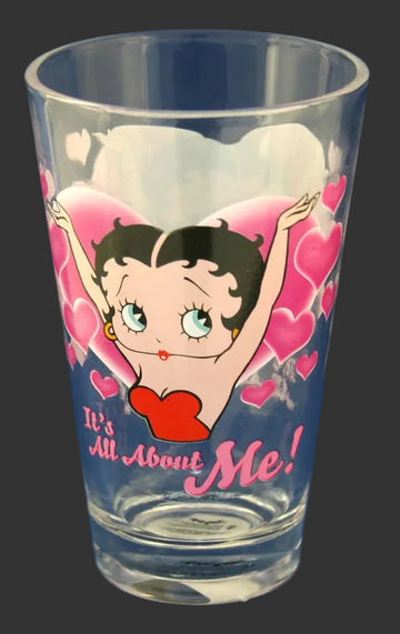 It's All About Me Betty Boop Half Pint Glass