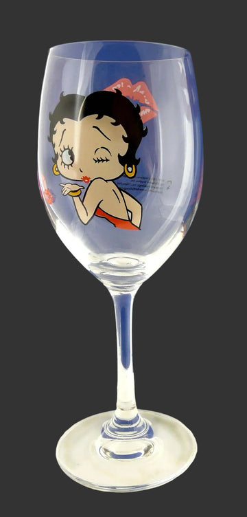 Kisses Betty Boop Glass