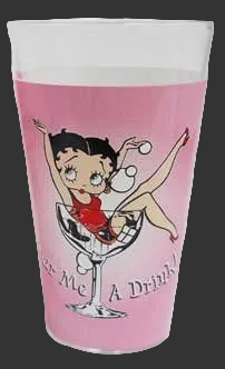 Pour me a Drink Betty Boop Half Pint Glass