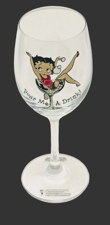 Pour Me A Drink Betty Boop Glass