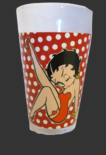 Polka Dots Betty Boop Half Pint Glass