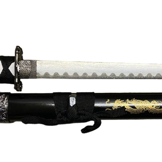 Sword with sheath on a white background