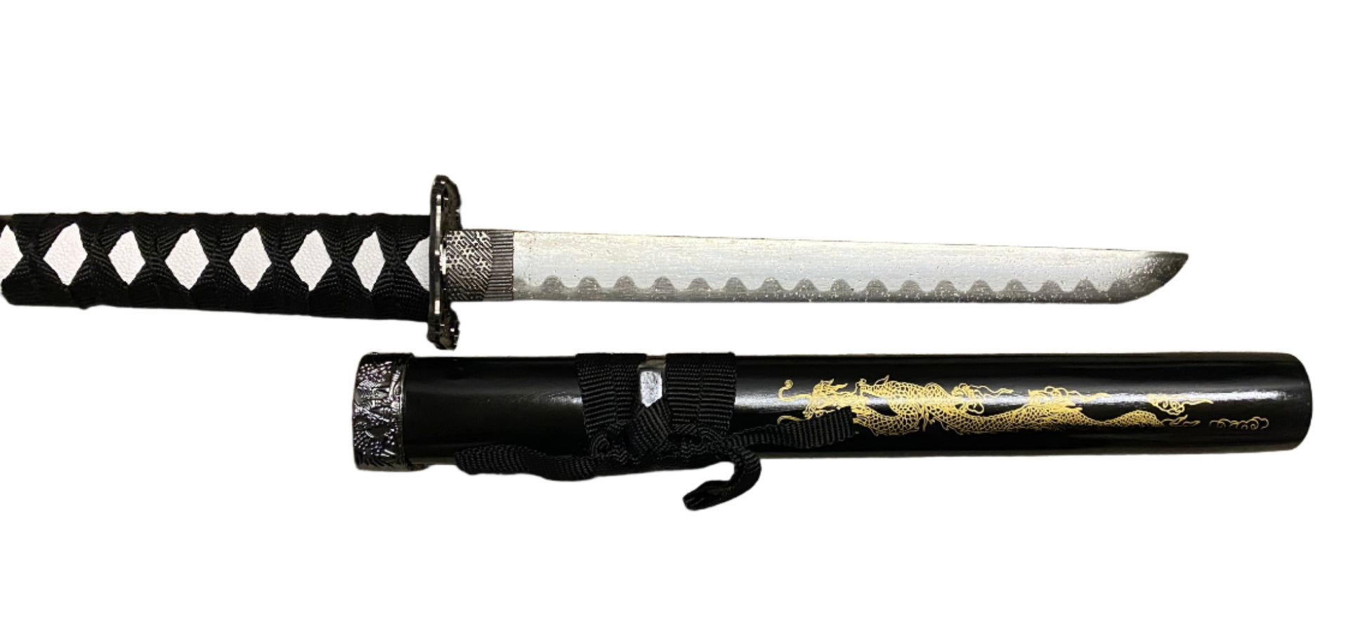 Sword with sheath on a white background