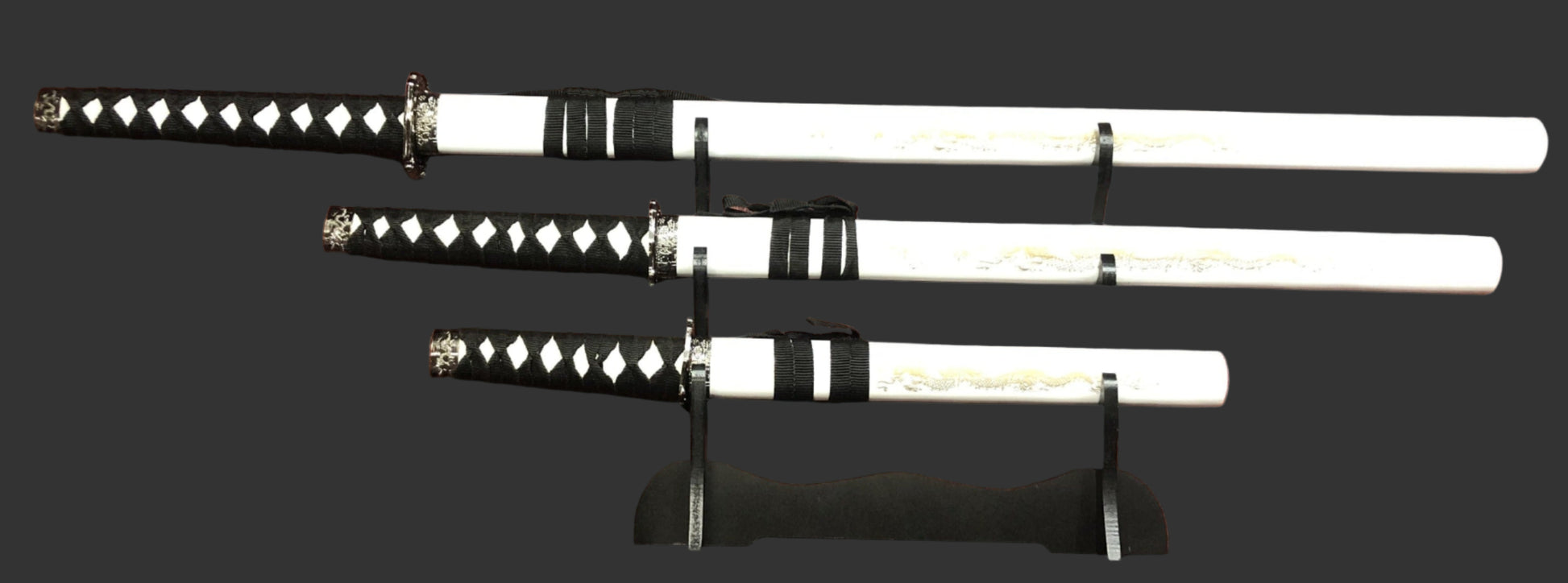 Golden Dragon (White) Samurai Sword