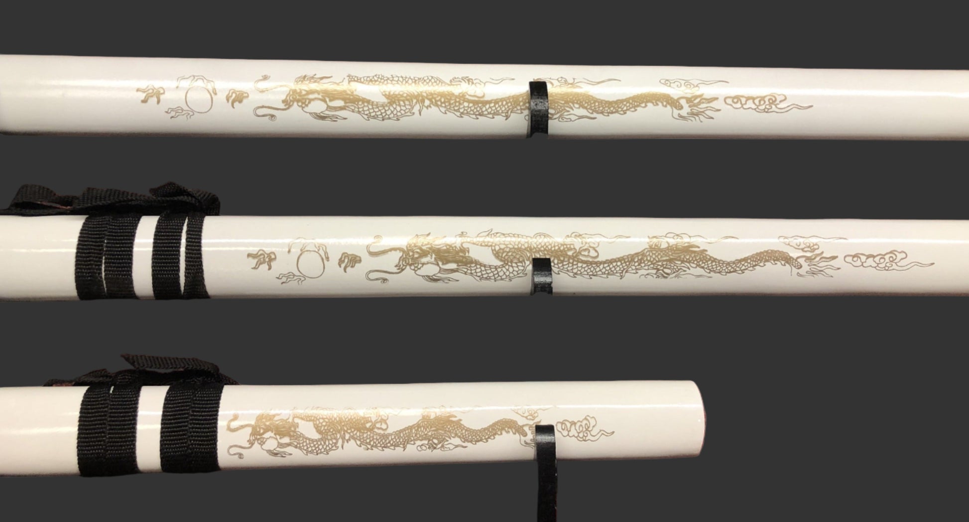 Golden Dragon (White) Samurai Sword