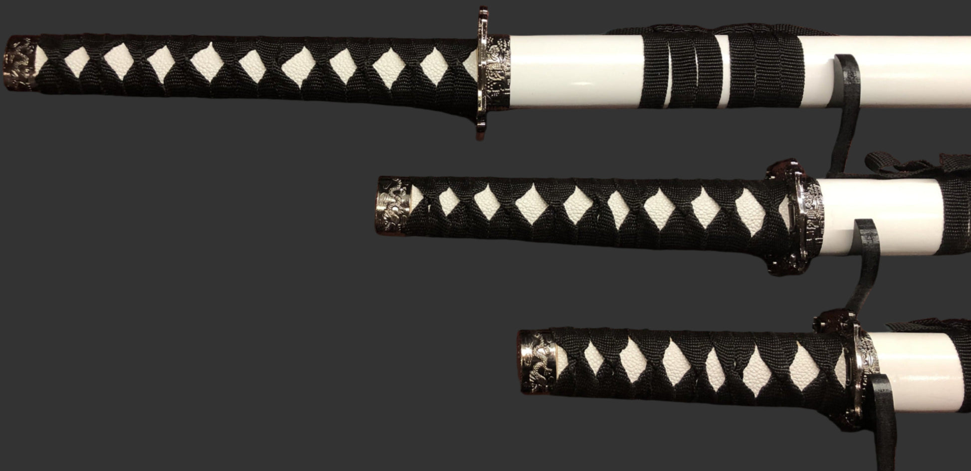 Golden Dragon (White) Samurai Sword