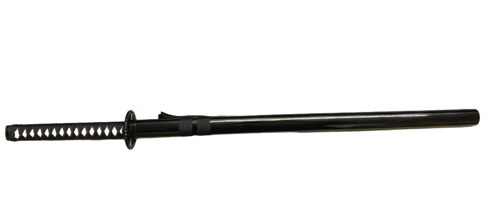 Black sword on a white background