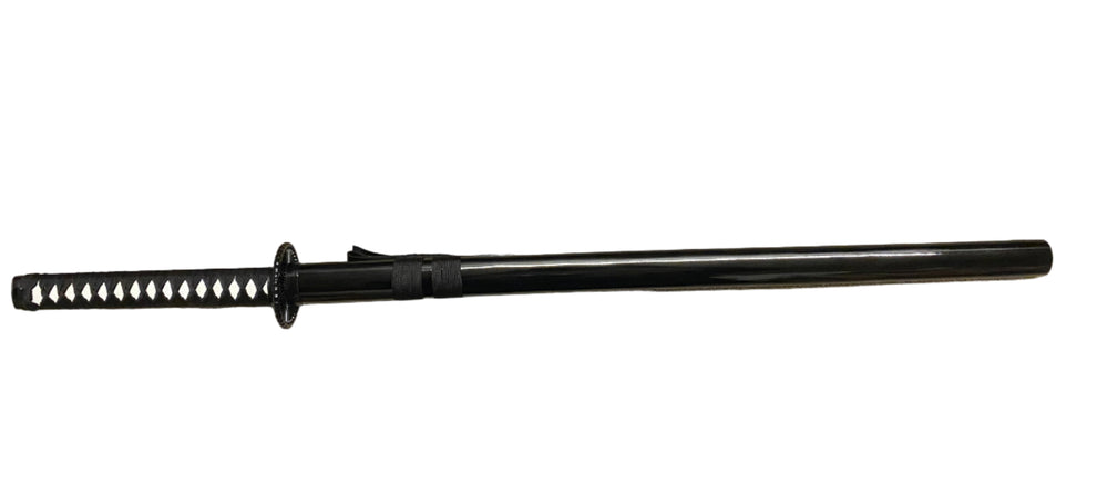 Black sword on a white background